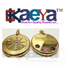 OkaeYa Golden MST Scalar Pendant